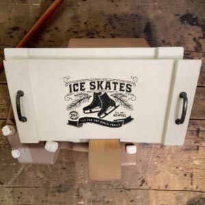 White 'Ice Skates' Serving Tray