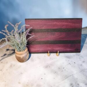 Purpleheart and Wenge Cutting Board with Handholds