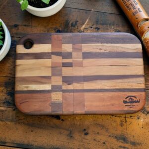 Walnut and Gummy Cherry "Flippy" Cutting Board