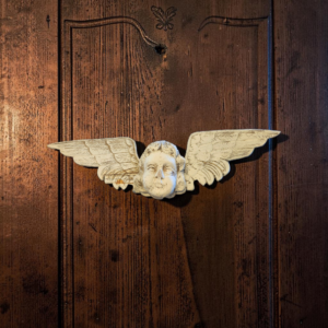 Vintage Hand Carved Wooden Angel