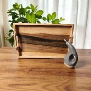 Rainbow Poplar Sided Serving Tray