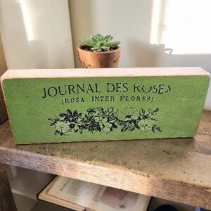 Green Journal Des Rosex Shelf Sitter