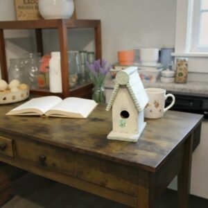 Small Hand-painted and Distressed Upcycled Birdhouse