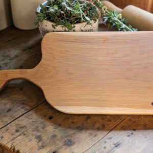 Hickory Live Edge Cutting Board with Handle